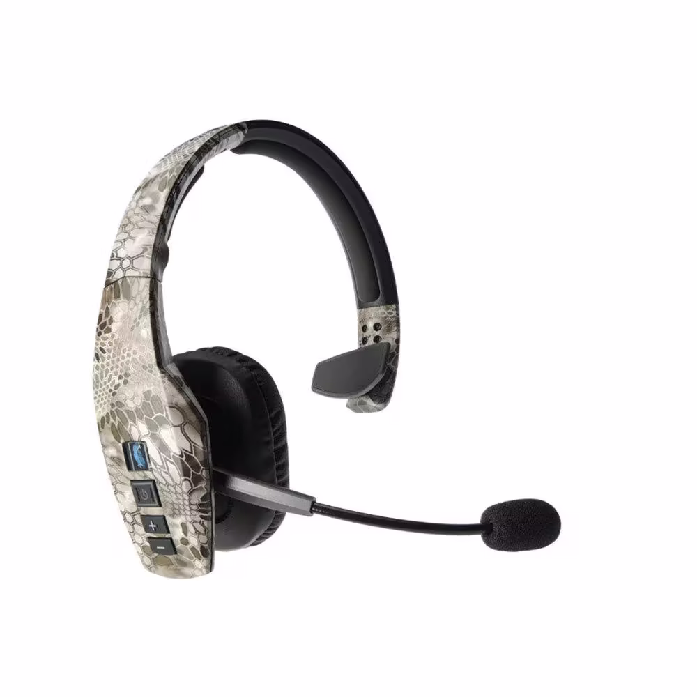 BlueParrott B550-XT Bluetooth Headset, 96% Noise Cancellation, Voice-Controlled, 24-Hour Talk Time, IP54 Water Resistant