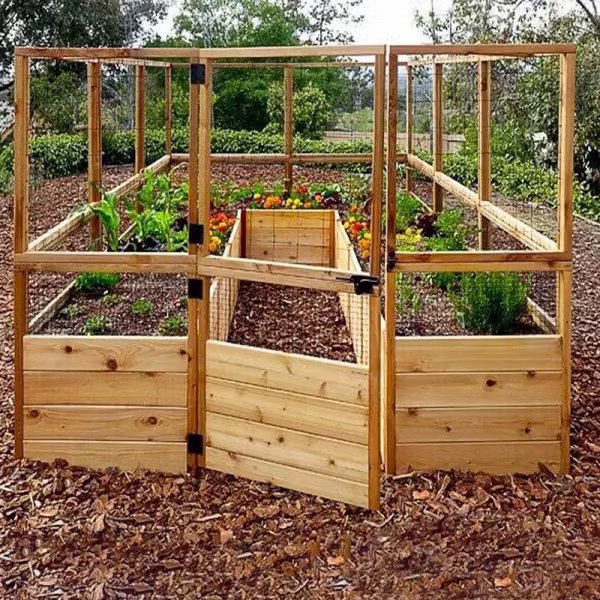 Deer Proof Cedar Complete Raised Garden Bed Kit ?8?x 8?x 20′?
