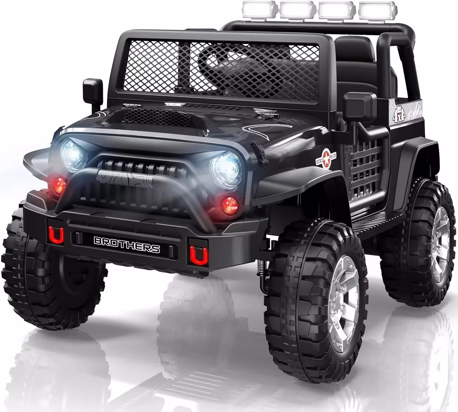 L8 Ride On Car 2 Seater 12V Kids Electric Car Remote Control 4-Wheel Suspension Bluetooth Speaker