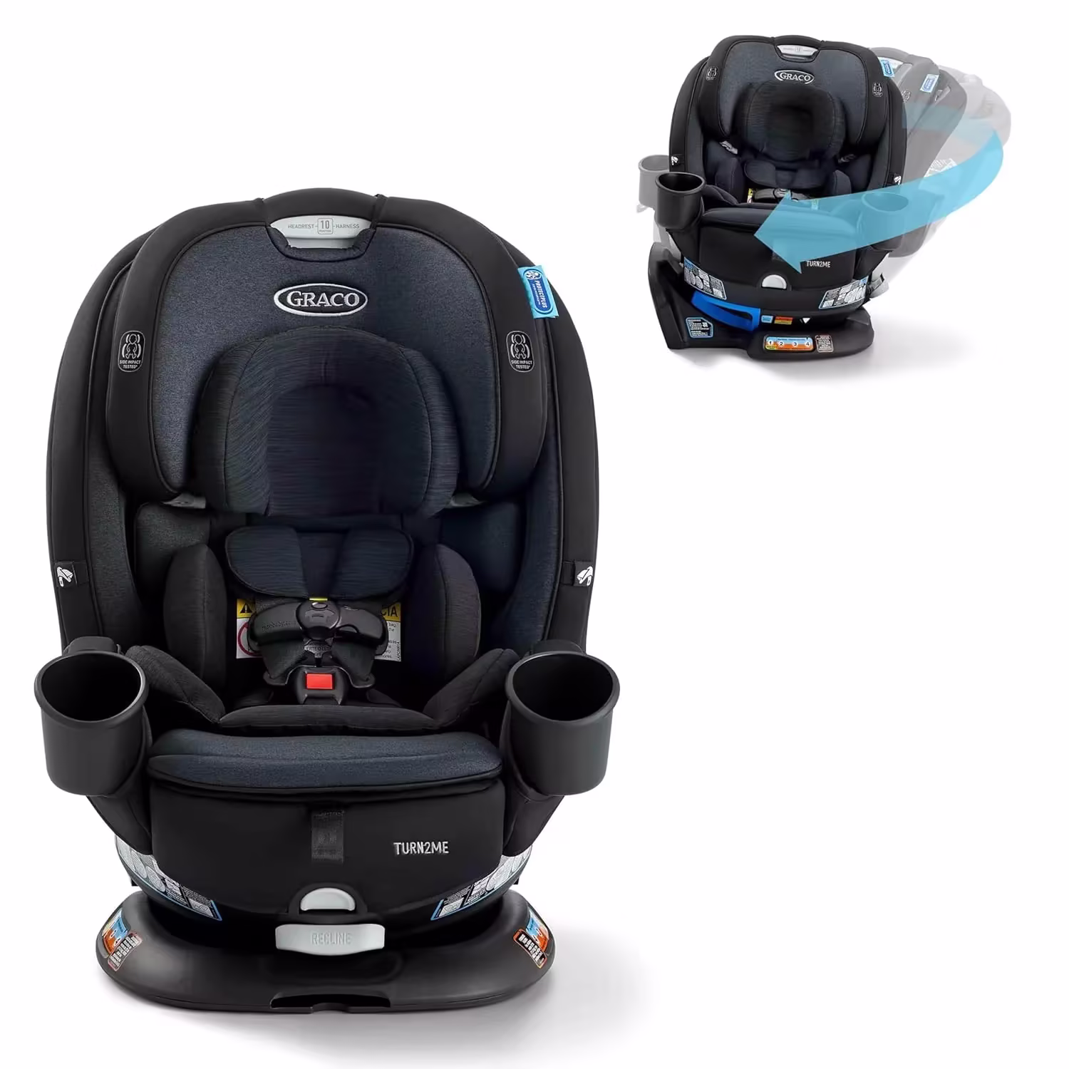 Graco Turn2Me 3-in-1 Rotating Convertible Car Seat, Cambridge