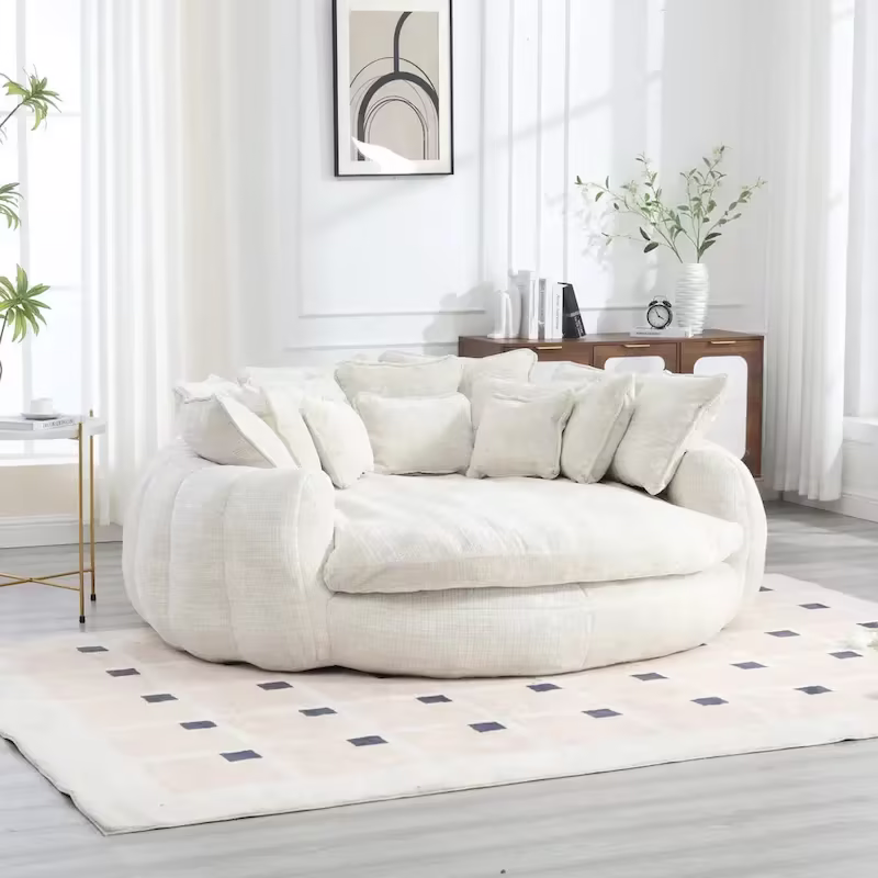Comfortable Double Loaf Sofa Bed, Oversized Sofa Bed with Armrests