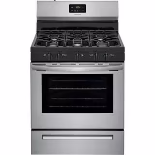 Frigidaire 30 inch (76 cm) wide freestanding 5-burner stainless steel gas hob FCRG3052AS