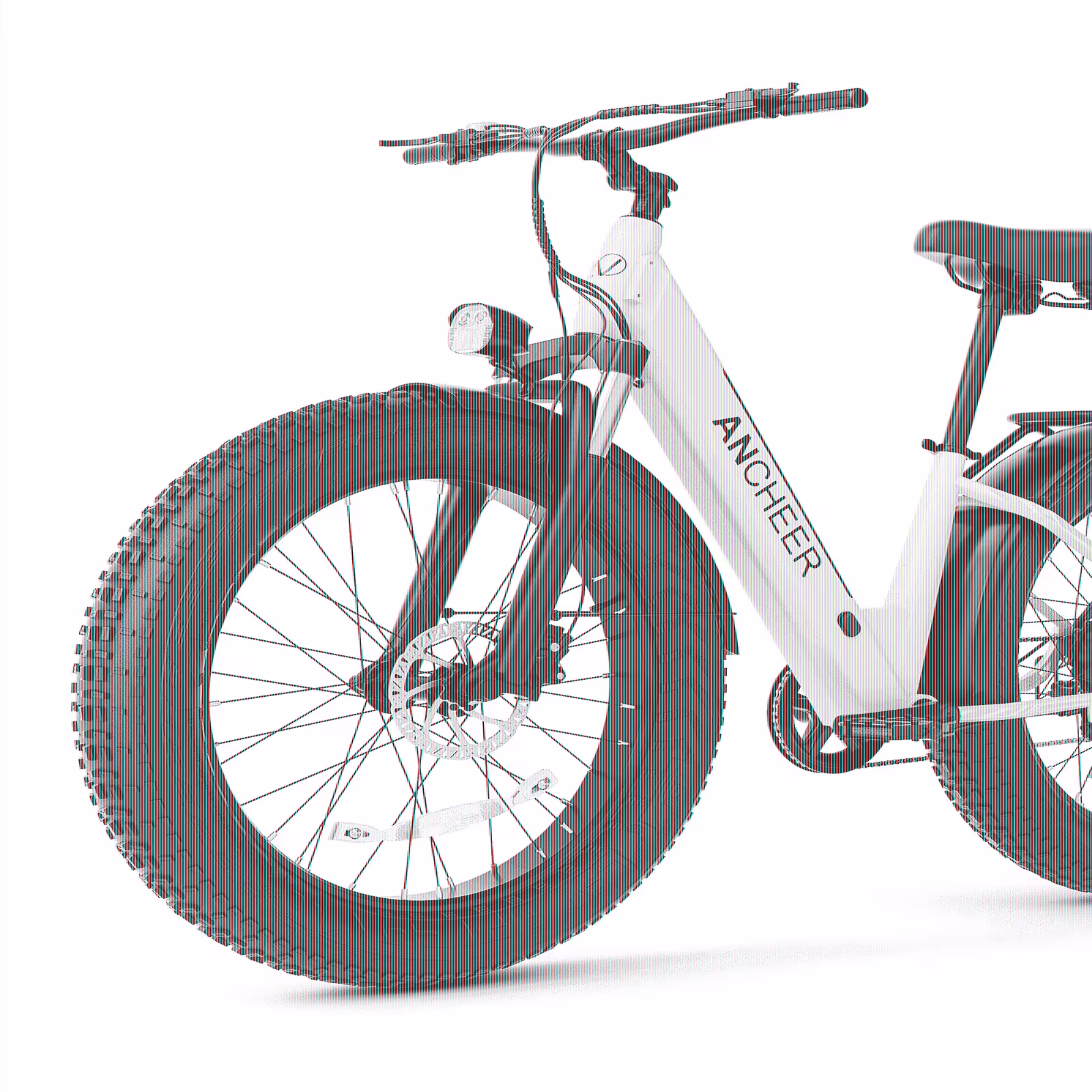 ANCHEER Electric Bike for Adults, 750W Ebike, 28MPH 60Miles Electric Mountain Bike, 26" Fat Tire Electric Bicycle with 48V 15AH Battery, Rear Rack, Lockable Suspension Fork,7 Speed, UL2849