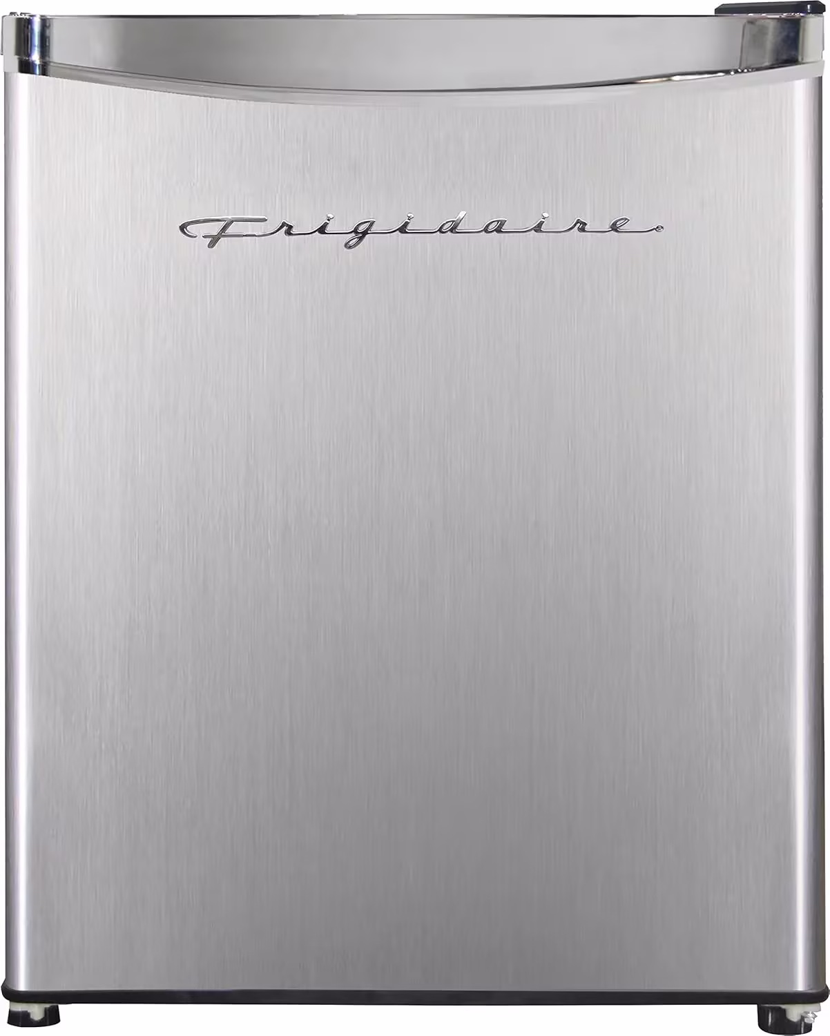 Frigidaire Upright Freezer, 6.5 cu. ft., Deep Freeze, Vinyl Coated Metal with Wire Shelving, Compact for Kitchen, RV, Dorm, Cabin, and Trailer, Platinum Design Series, Silver - 21D x 23W x 56H