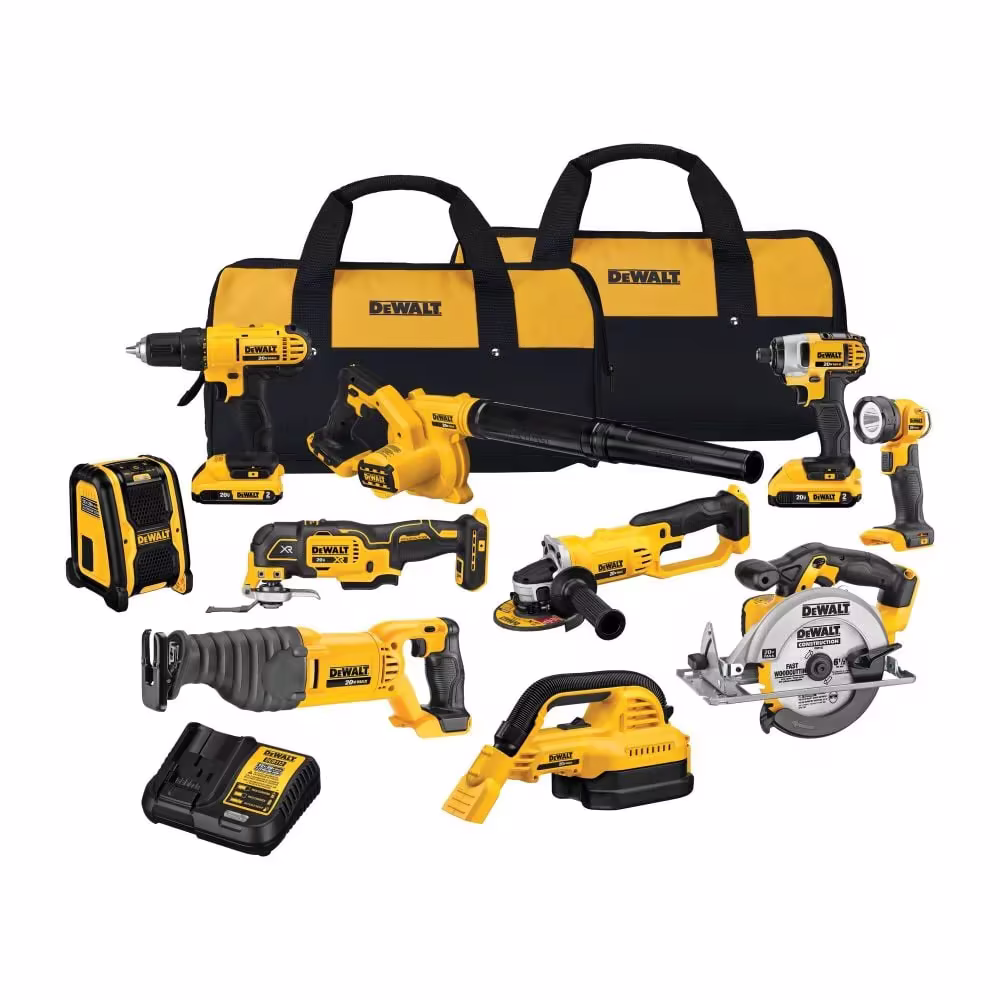 2025 DEWALT 20V MAX 10 Tool Combo Kit DCK1020D2 from DEWALT
