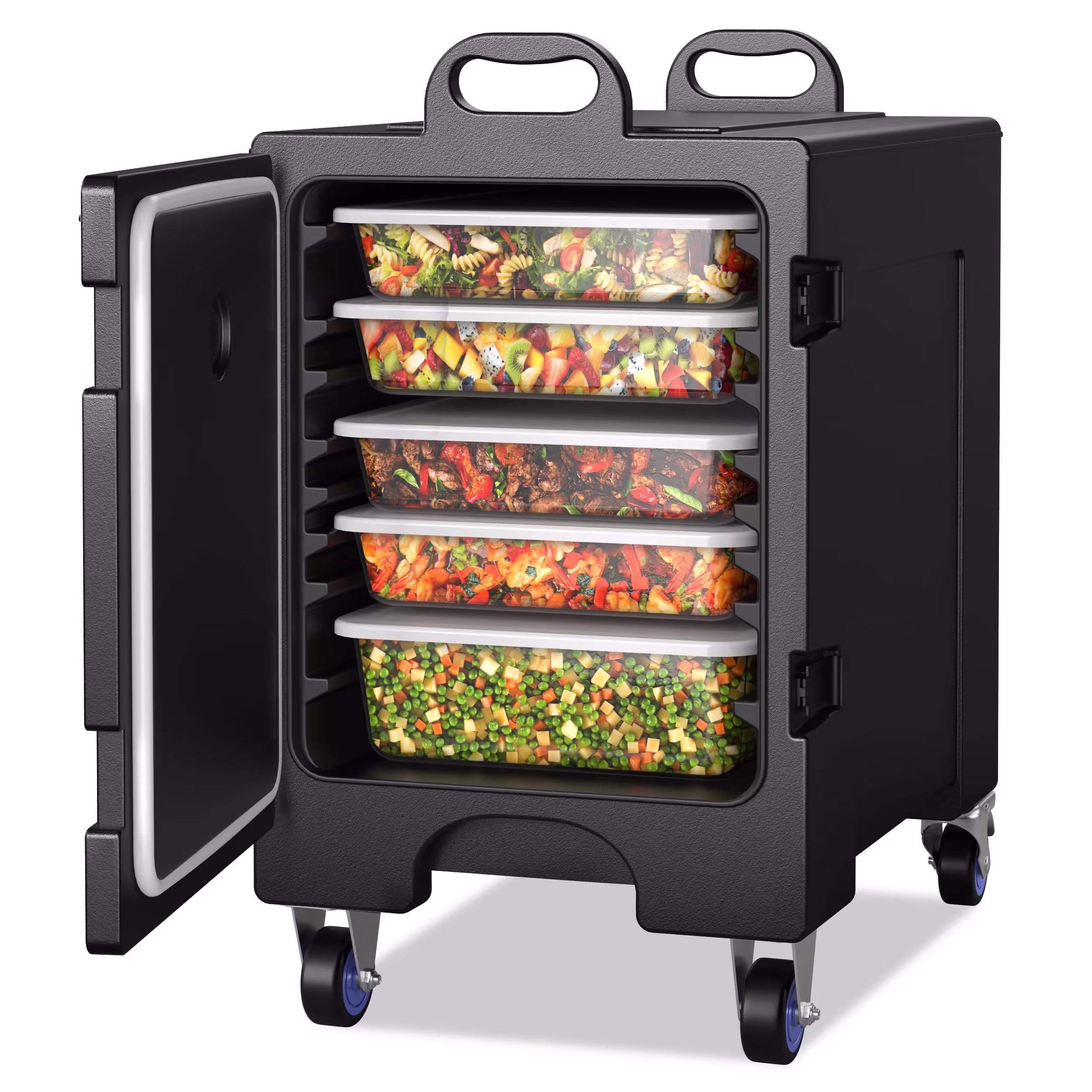 Insulated Food Pan Carrier for 5 Full-size Pans