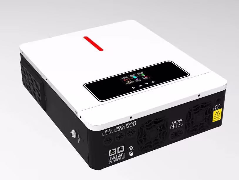 Xijia 3600W Hybrid Pure Sine Wave Power Inverter with 120A MPPT Solar Charger .dc 24V to ac 110v 60HZ Solar Converter for Home,Car Cabin (DC24V(Range20V-30V) 3600VA)