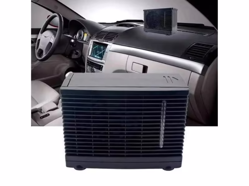 Maso 12V Mini Air Conditioner Home Car Cooler Cooling Water Evaporative Fan Whith Evaporative Portable