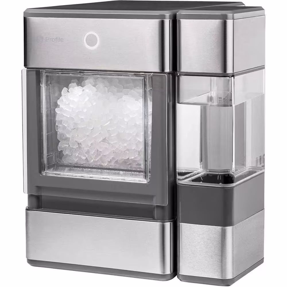 GE Profile Opal Countertop Nugget Ice Maker, Stainless Steel with LED, Bluetooth-Enabled, 24 lbs/day