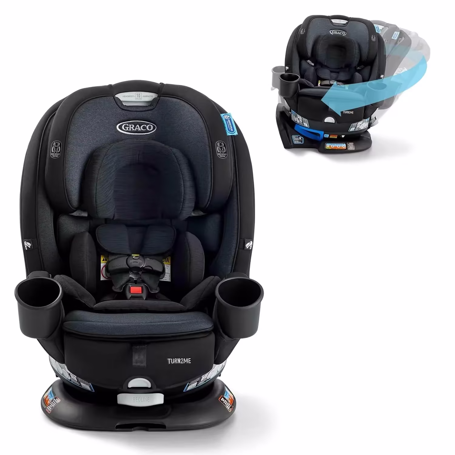 Graco Turn2Me 3-in-1 rotating child car seat, Cambridge
