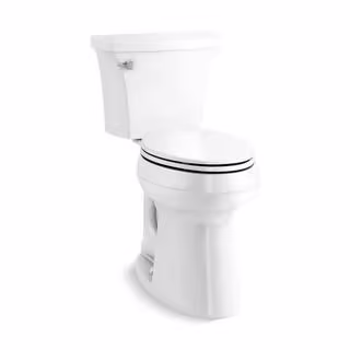 KOHLER Highline Arc Extra Tall Elongated Toilet 1.28 GPF White with Seat