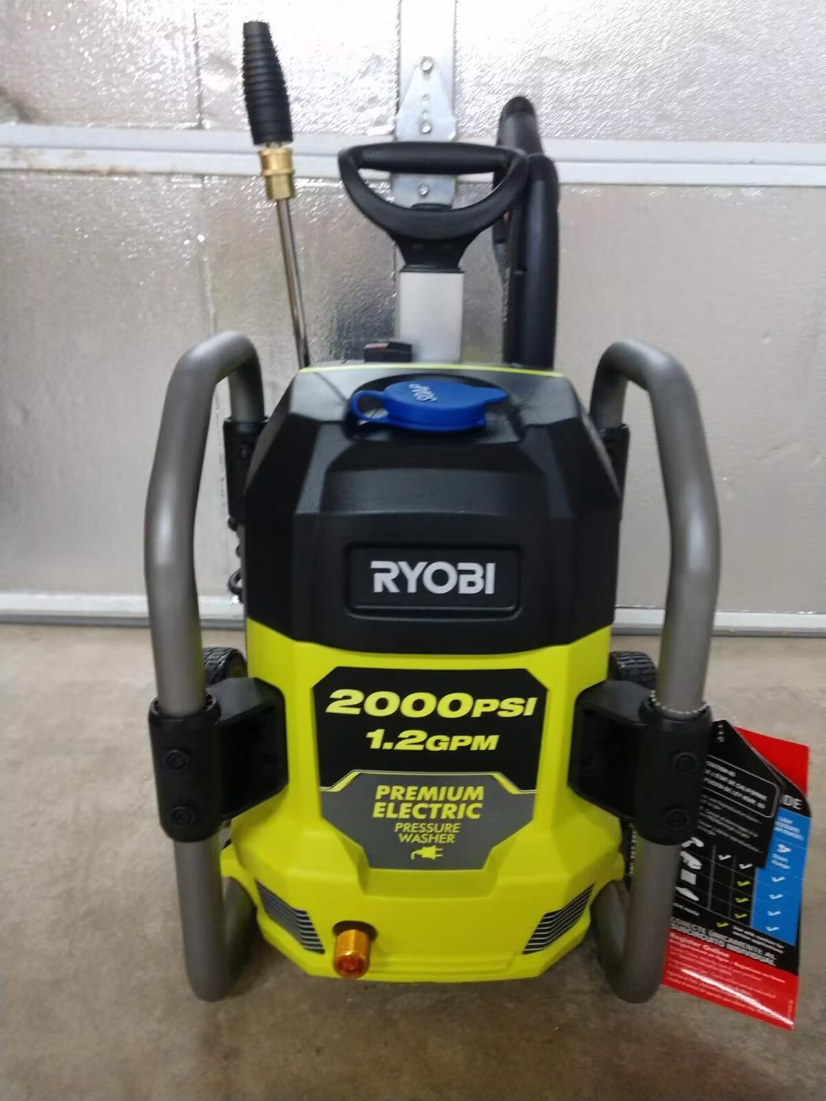 RYOBI 2000 PSI 1.2 GPM Cold Water Electric Pressure Washer