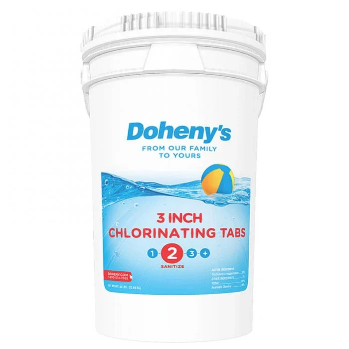 Doheny's 3 in Chlorine Tabs, 50 lb
