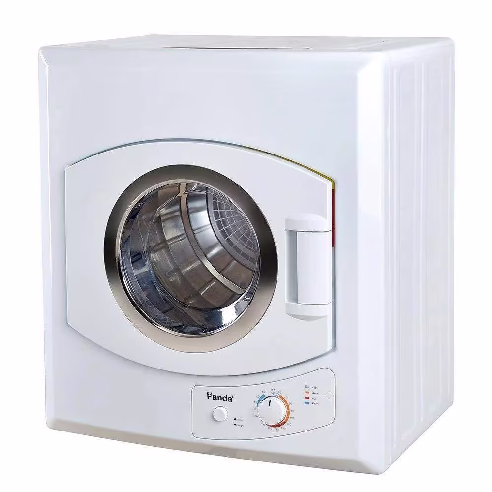 3.75 Cu.Ft Compact Electric Laundry Dryer Portable Clothes Dryer with Easy Controls, White