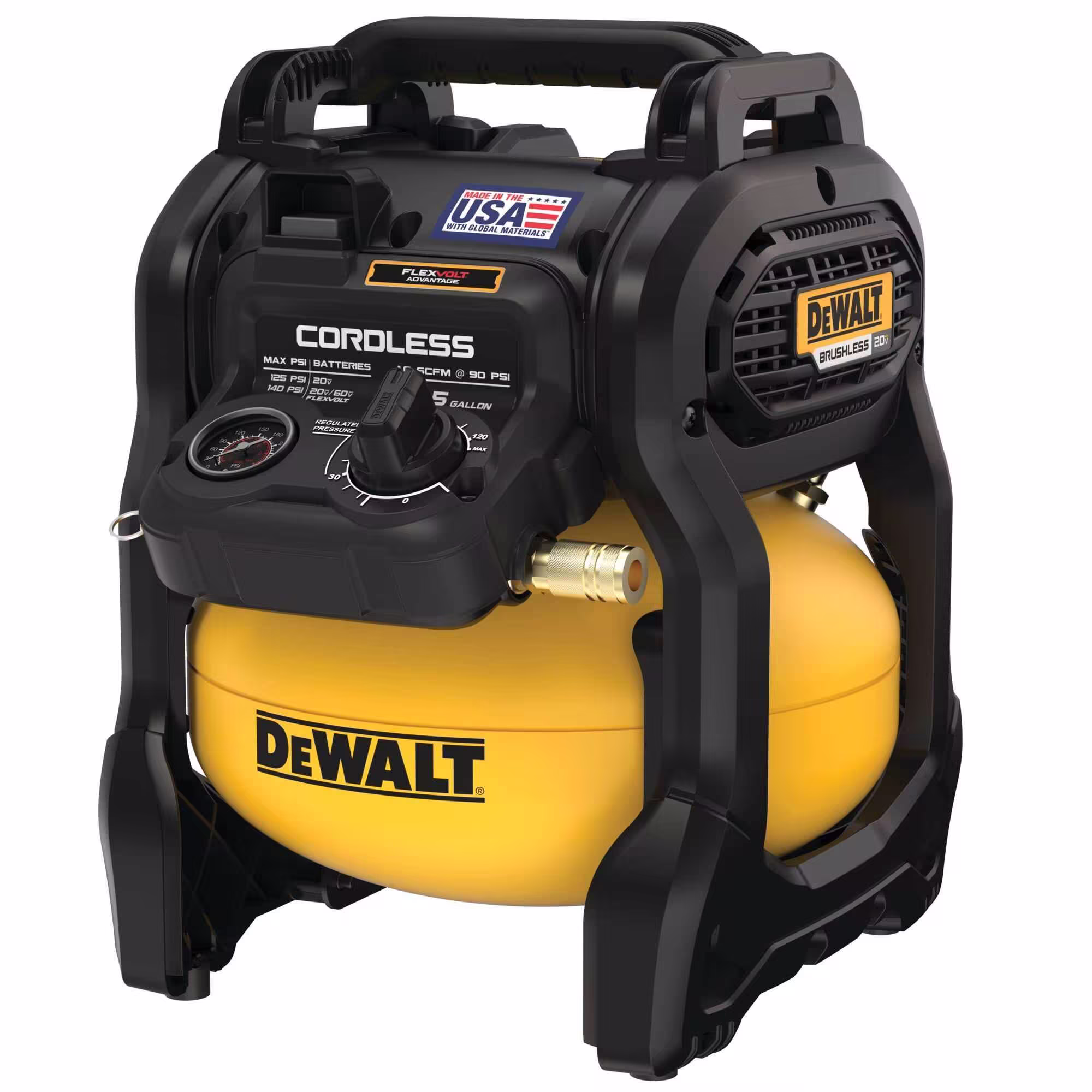 DeWalt 20V Max 2.5 gal. Brushless Cordless Air Compressor (Tool Only) DCC2520B