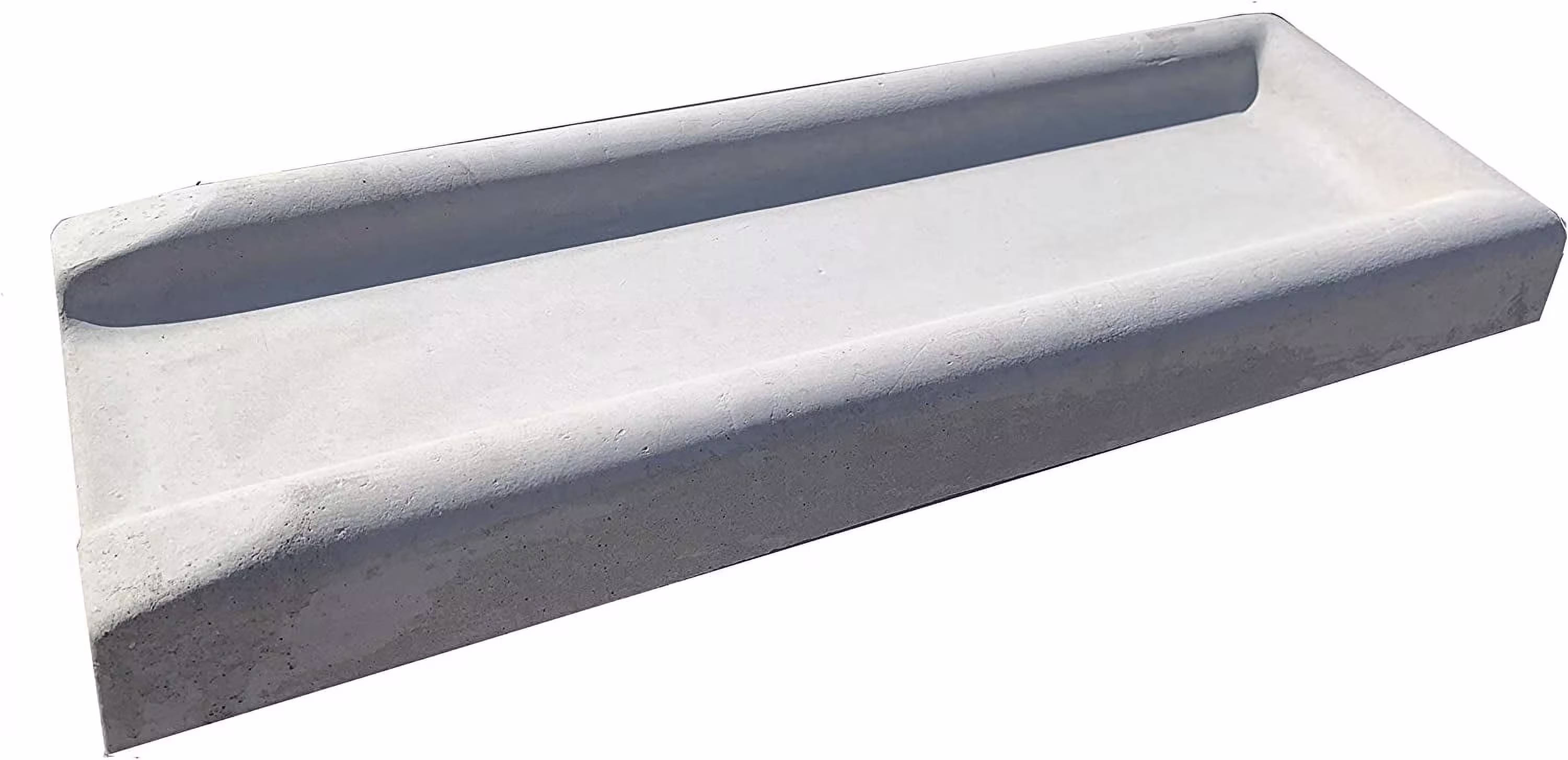 Nucast Precast Concrete Splash Block for Water and Rain Drainage from Home, Gutter, Downspout 3" x 11" Wide x 30"