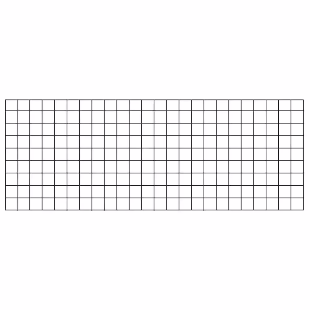 Wild Hog 36 in. x 96 in. Black Metal Railing Panel