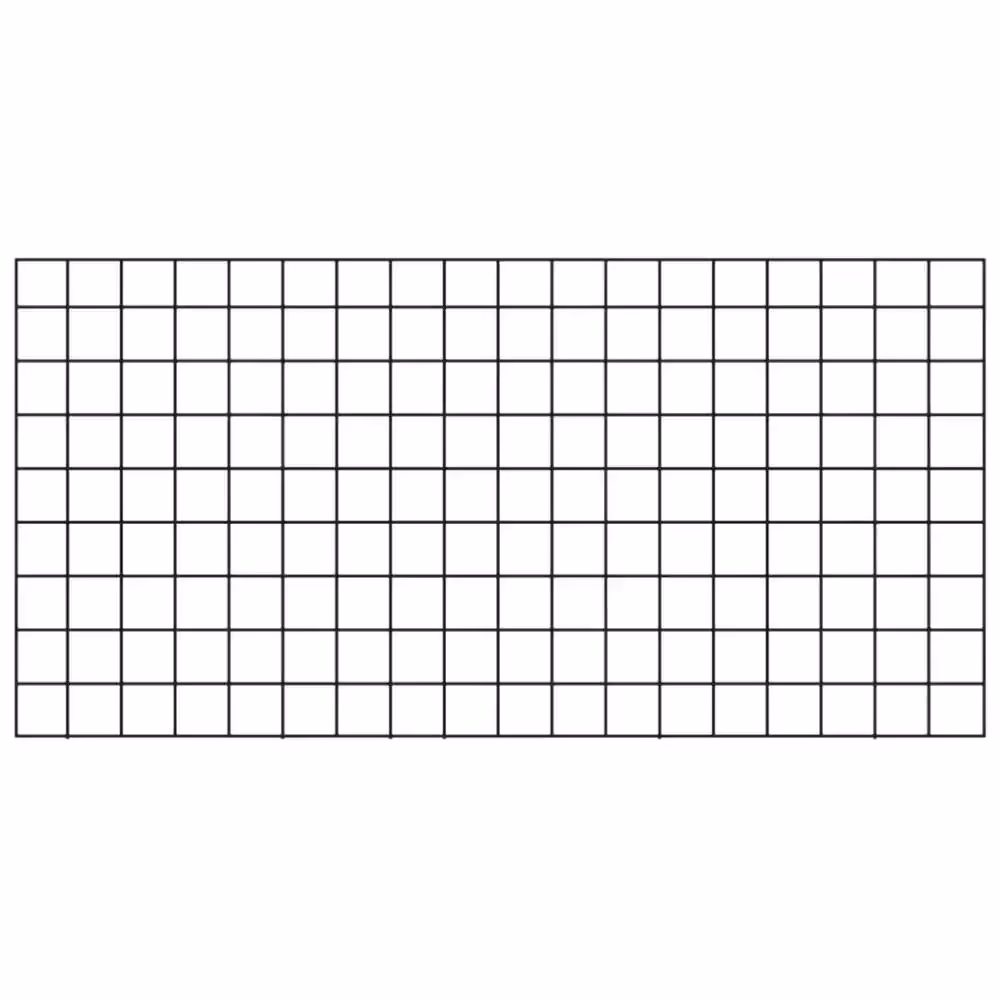 Wild Hog 36 in. x 72 in. Black Metal Railing Panel