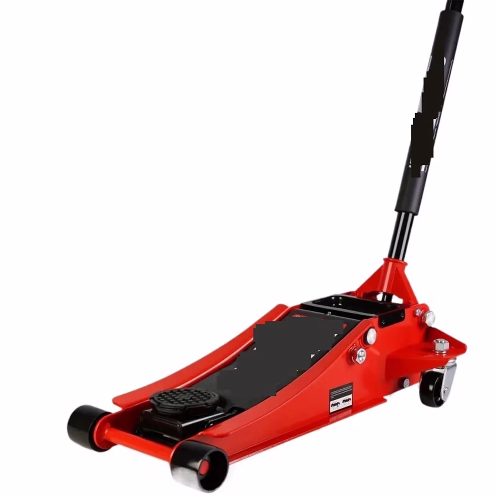 Heavy-Duty 3 Ton (6600 Lbs) Capacity Hydraulic Floor Jack With Dual Piston Quick Lift Pump - Red, High Carbon Steel, ,Robust Construction