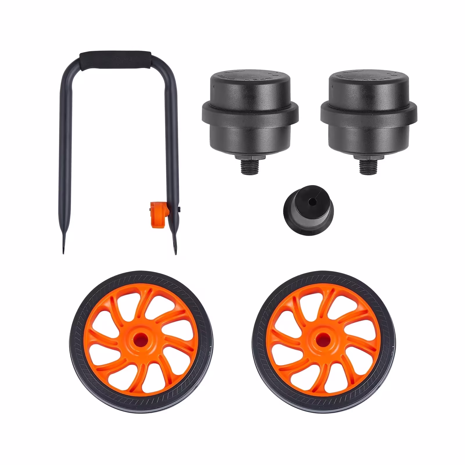 KFFKFF 6.3-Gallon Oil-Free Air Compressor, 2 HP, 3.35 CFM at 90 PSI, 116 PSI Max, 70 dB
