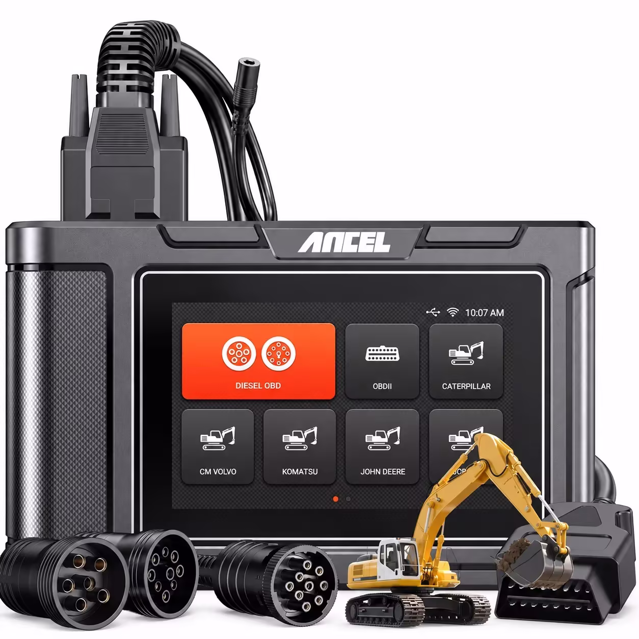 ANCEL HD3600 Heavy Duty Diagnostic Tool, Full System Diesel Diagnostic Scan Tool for Heavy Truck Pickup Tractor Semi-Truck, Lifetime Free Update