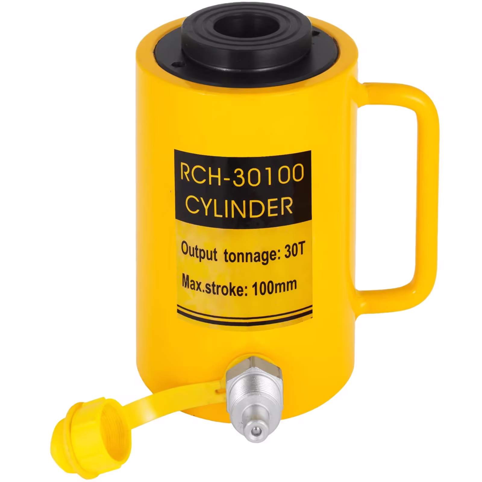 VEVOR 30-Ton Single-Acting Hydraulic Cylinder Jack, 4-Inch Stroke, Solid Ram and Quick Connector