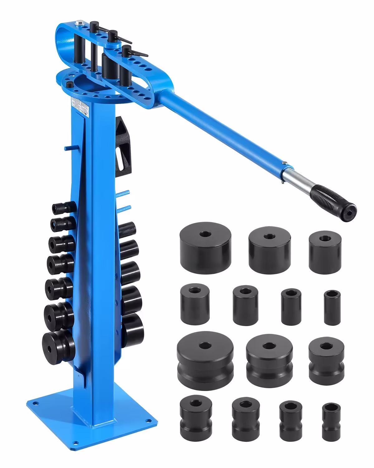 VEVOR Manual Pipe Bender Max 2" O.D. Pipe Tube Bending Tool with 14 Bending Dies