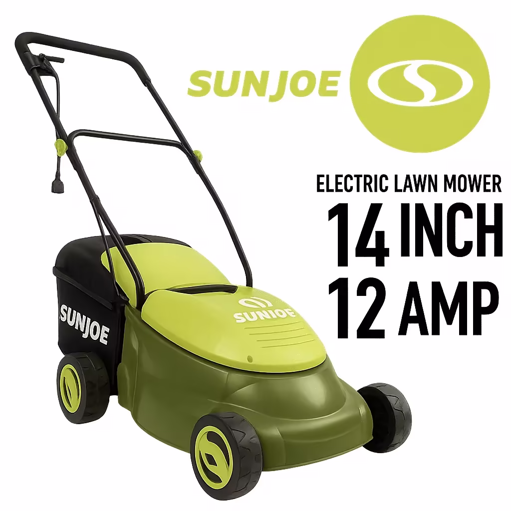 Sun Joe MJ401E Electric Lawn Mower, 14 inch, 12 Amp