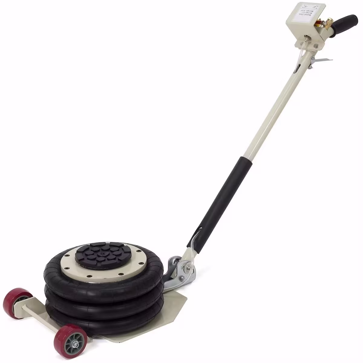 EQCOTWEA Pneumatic Jack Car Lift 3 Ton Capicity 3 Bags Air Jack Lifting Height 16 Inch Fast Lifting Folding Handle