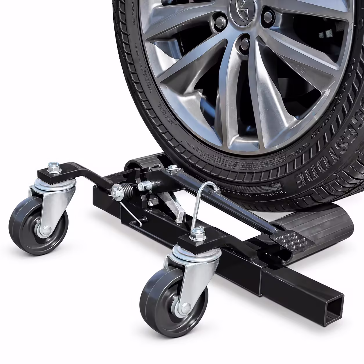 Stark USA Set of (2) Truck Car Wheel Moving Dolly Ratchet Type Auto Tire Mechanic Lift Wheel Dolly Car Skates Vehicle Positioning Mechanic, 2-Pieces
