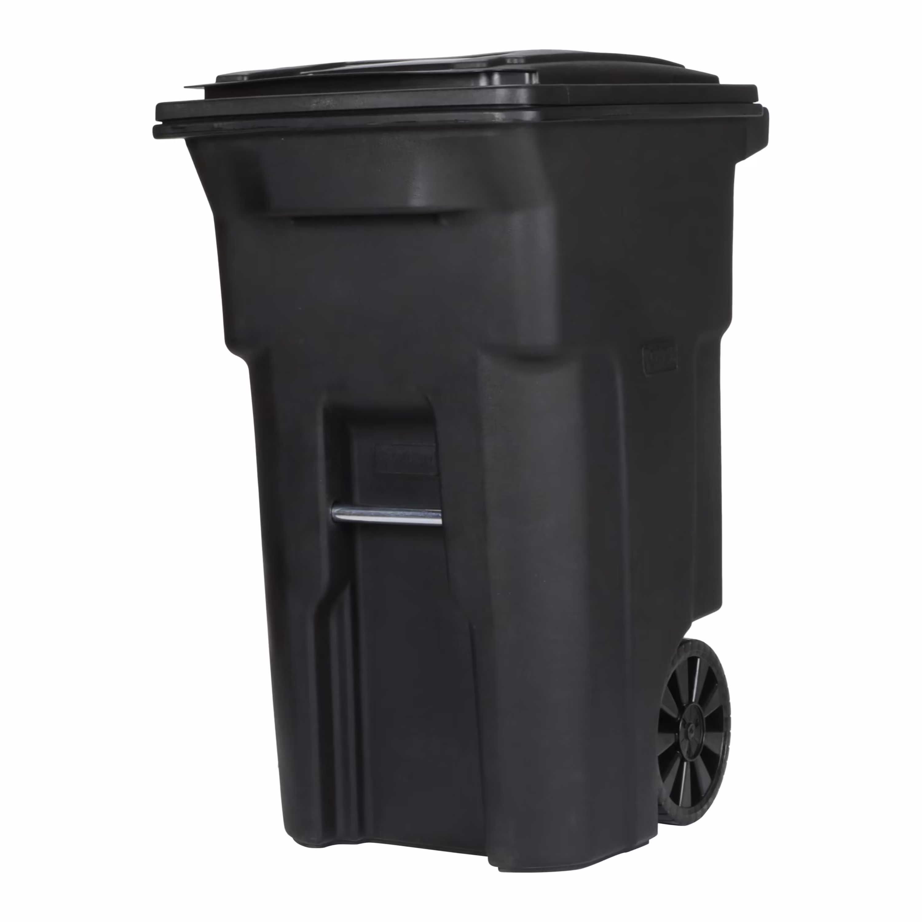 Toter 64 Gallon Black Garbage Can with Wheels and Lid