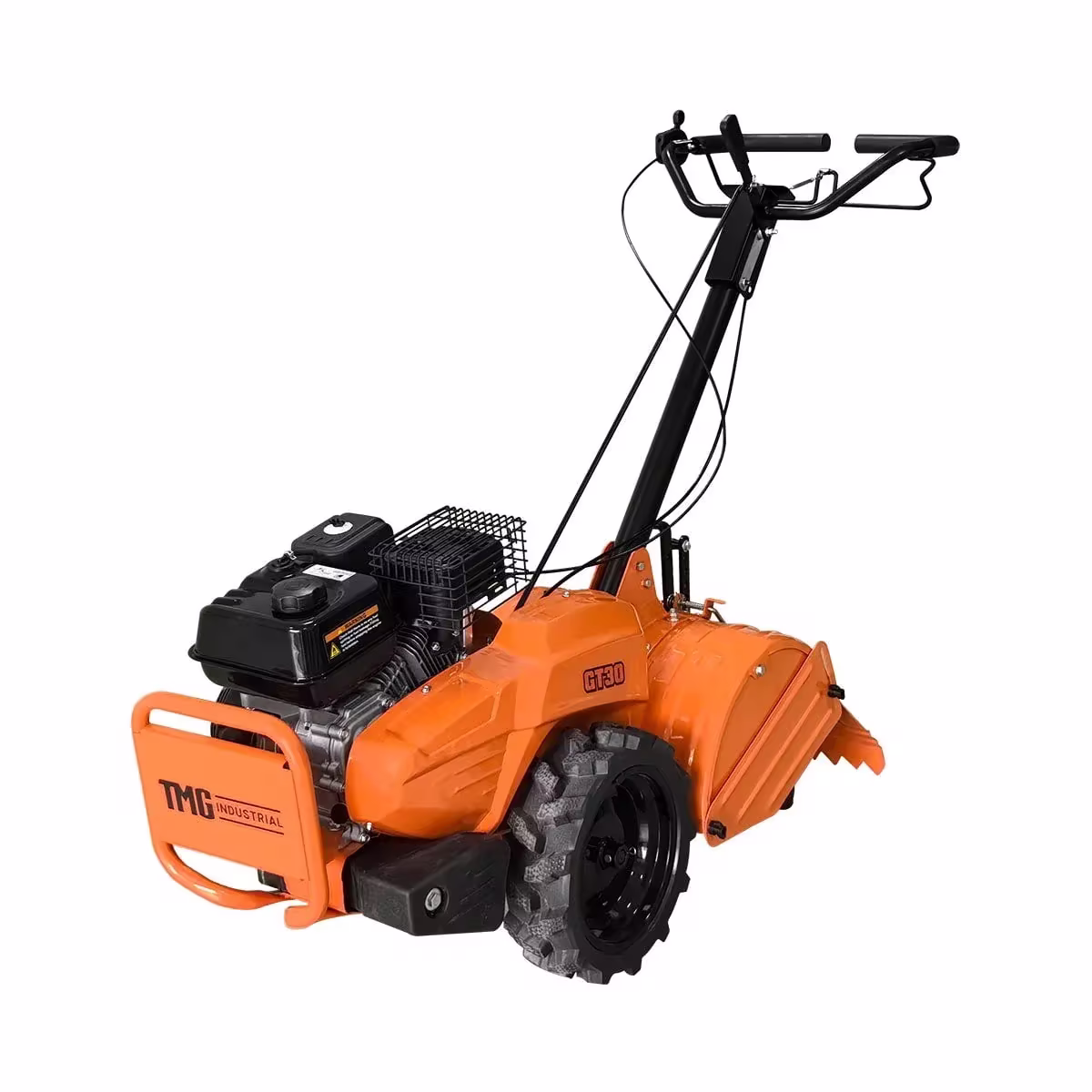 TMG Industrial 18" Self-Propelled Garden Tiller, Dual Rotation, 6.5" Tilling Depth, 196cc (6.5HP) Gas Engine, TMG-GT30