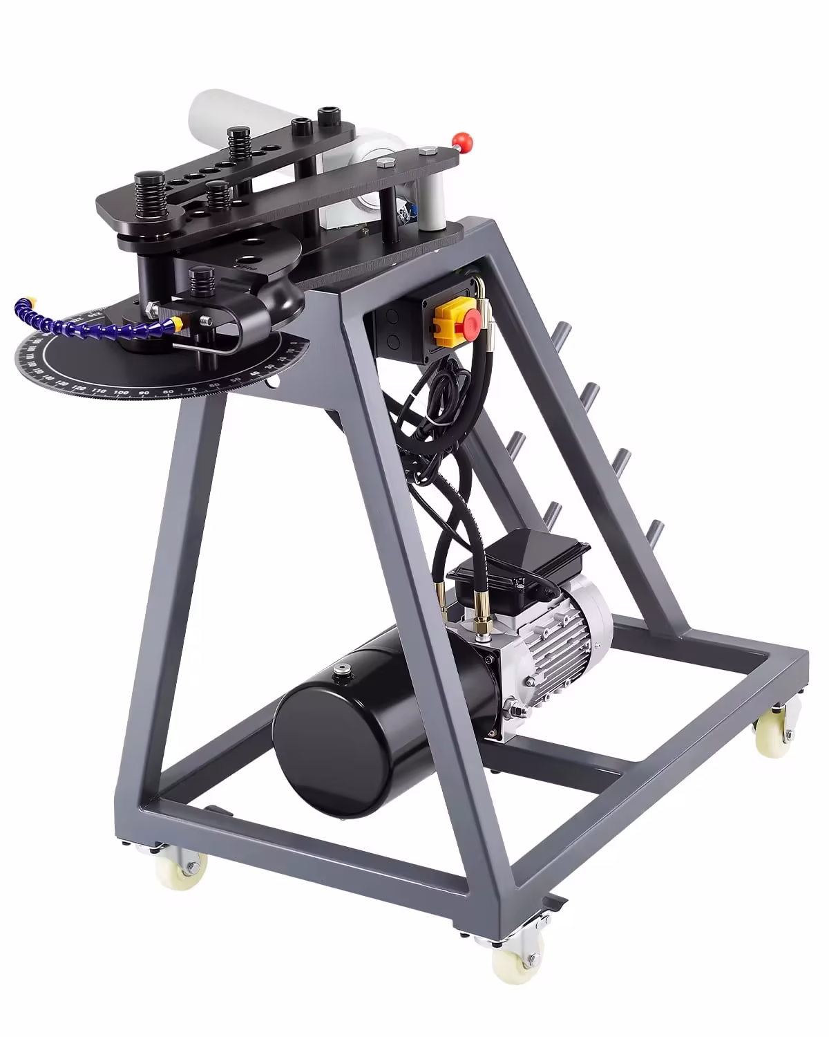 VEVOR Electric Tube Bending Machine 750W Pipe Tubing Bender with 6L Hydraulic Cylinder