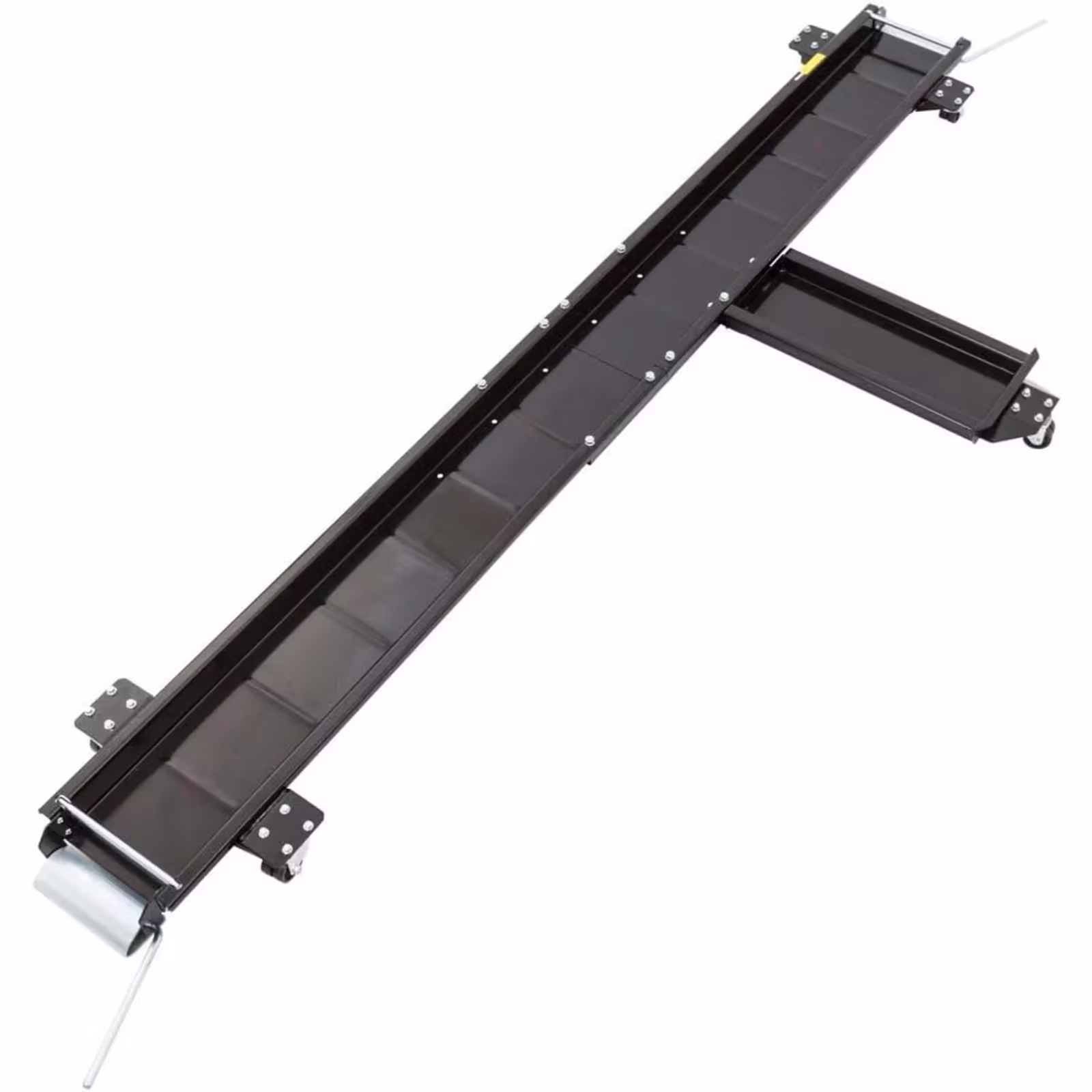 Black Widow Heavy Duty Motorcycle Dolly, Chopper & Cruiser Garage Storage Ramp, Black
