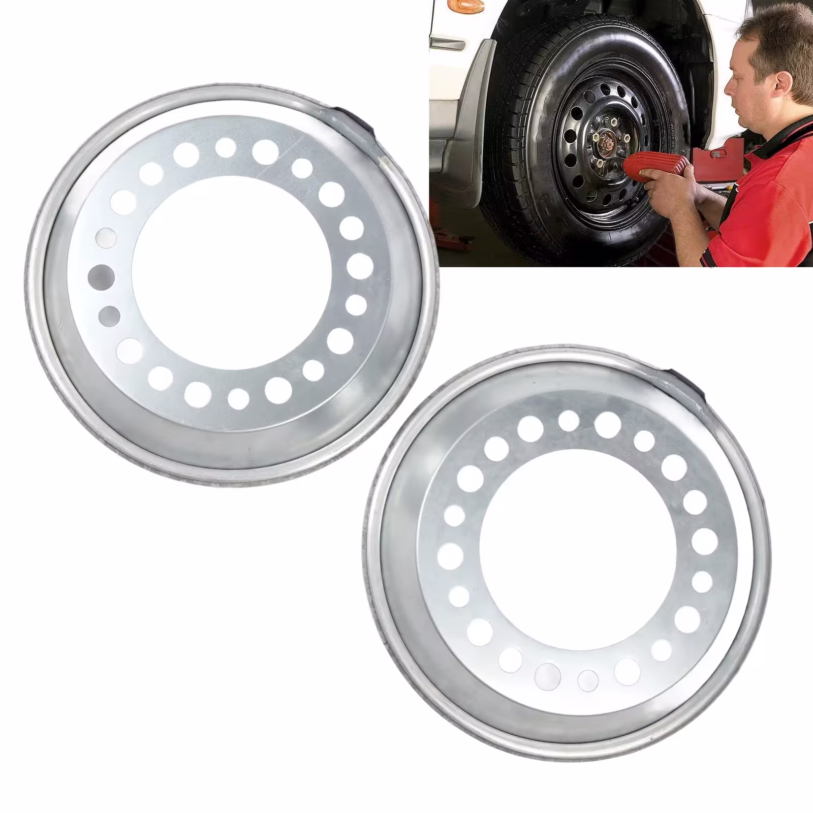 Auto Wheel Balancer, Reduce Vibration Wheel Balancer 2PCS for 22.5 24.5in Wheels