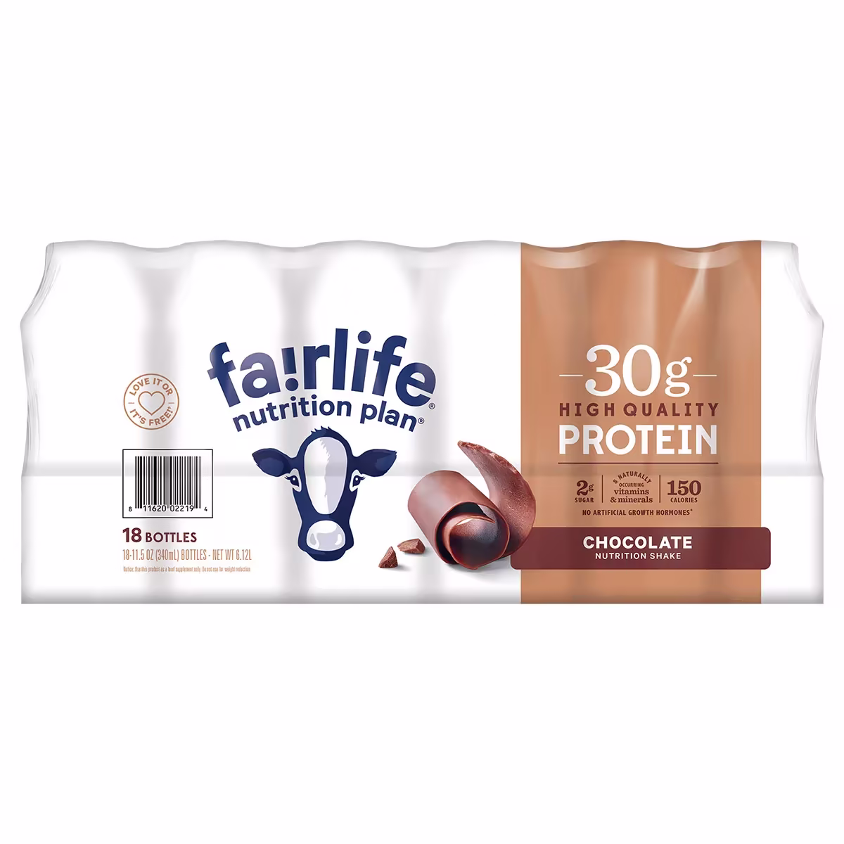 Fairlife Nutrition Plan, 30g Protein Shake, Chocolate, 11.5 Fl Oz, 18 - Pack