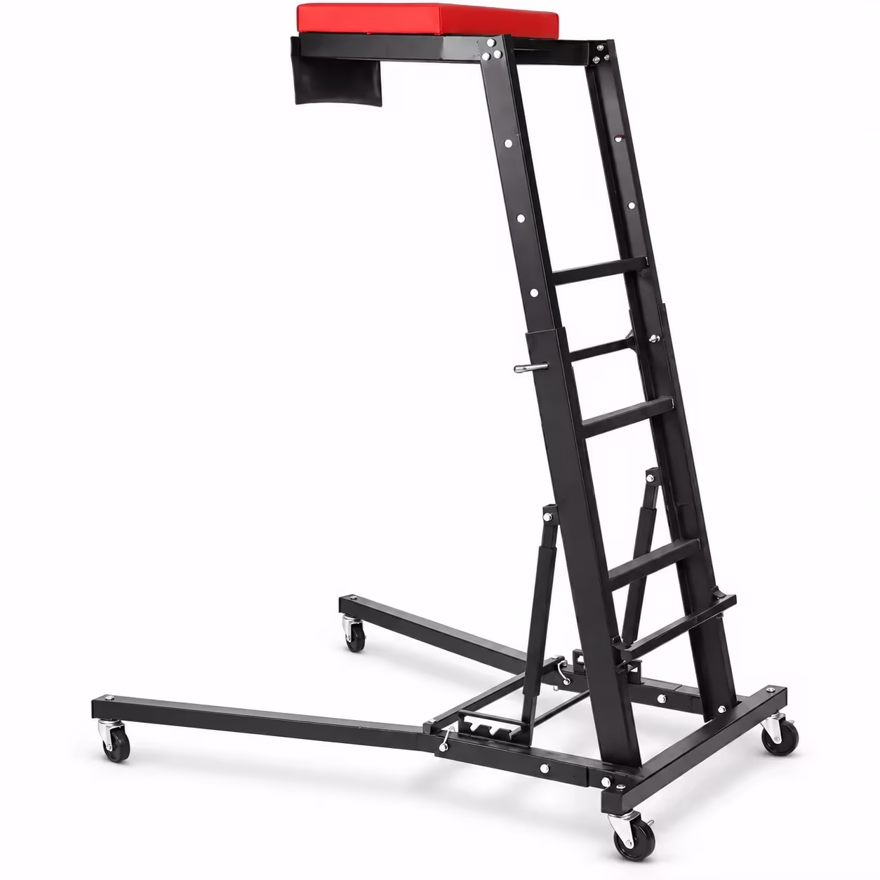 TROPOW Adjustable Folding Automotive Creeper, 400 lb Capacity, 48-66 Inch Height, 4 Swivel Casters