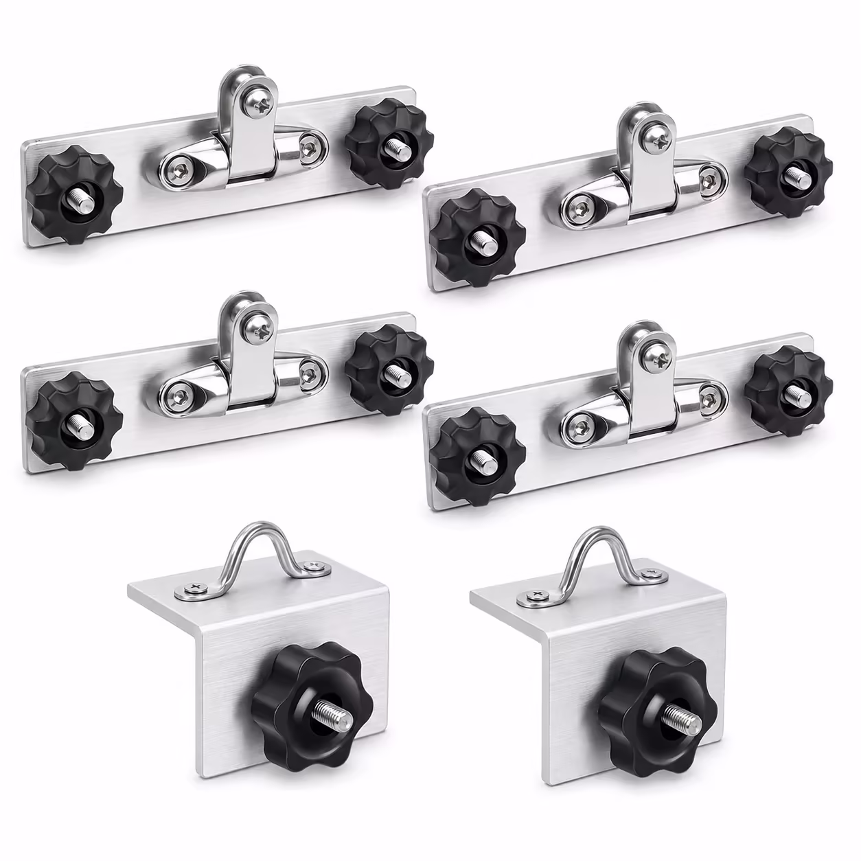 Bimini Top Mount for Versatrack, Aluminum Track Bracket with 316 Stainless Steel Hinge