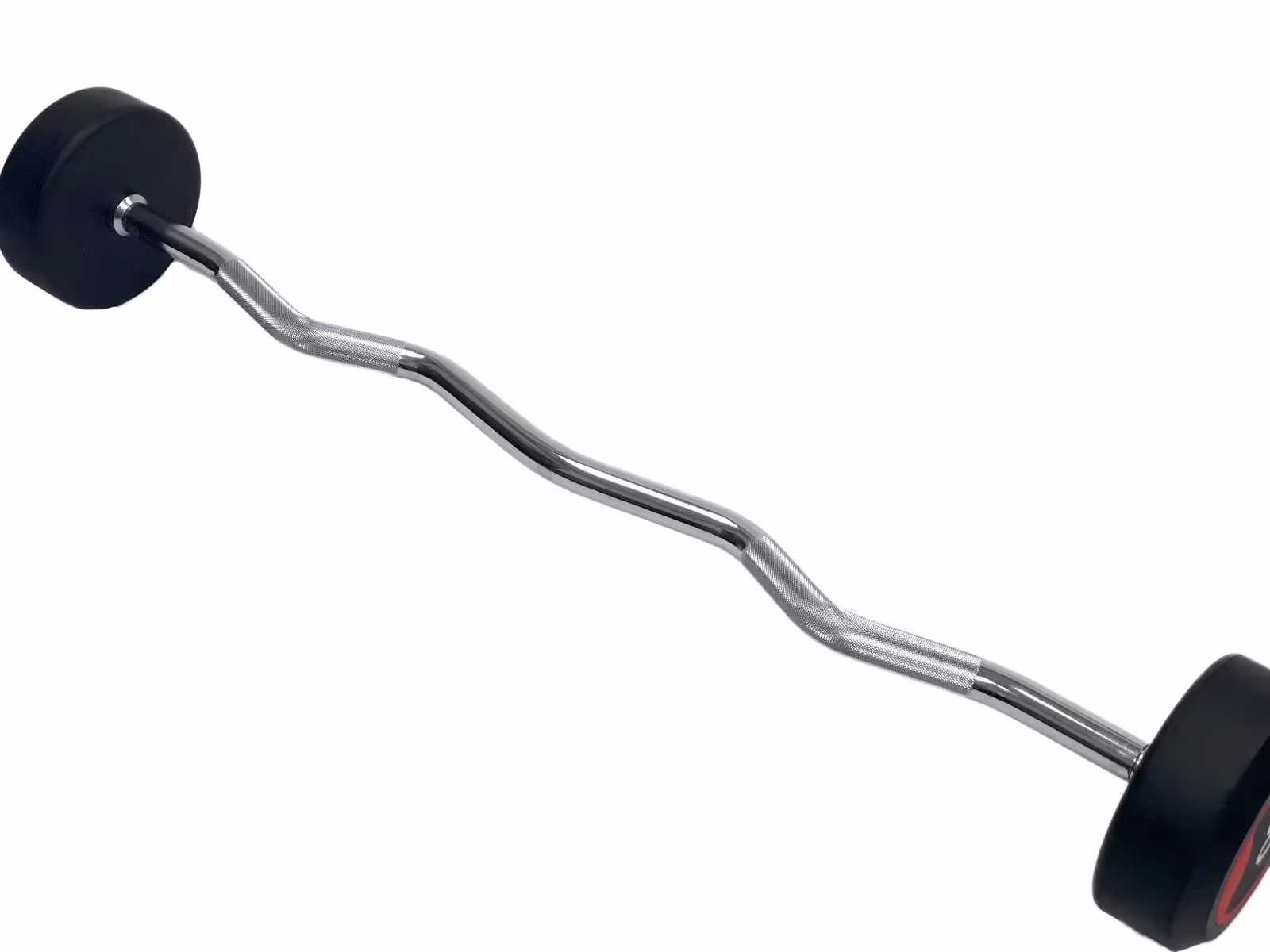 20LB-60LB Ruber EZ Curl Barbell Set (no rack)