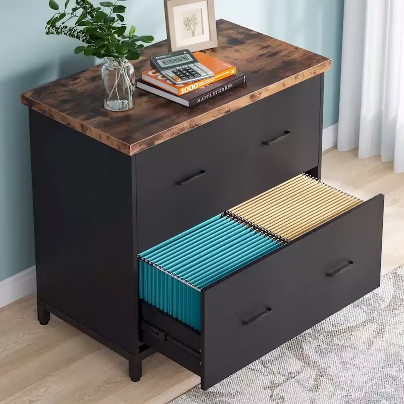 2-Drawer Lateral File Cabinet for Office Organization