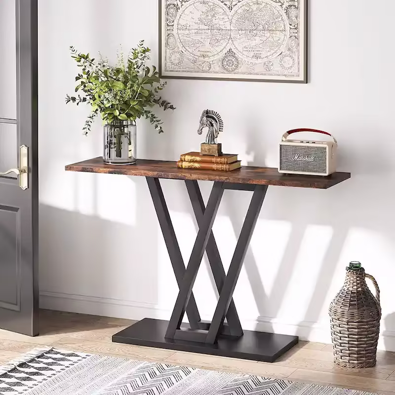 43-Inch Narrow Console Table for Entryway and Living Room