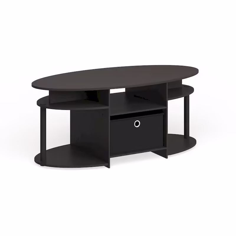 Astor Oval Coffee Table in Walnut by Porch & Den