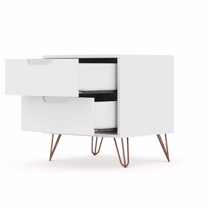 Bandene Mid-Century Modern Dresser and Nightstand Duo