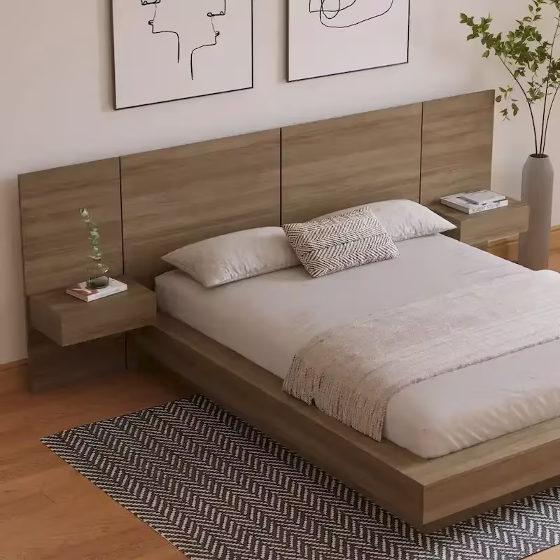 Napa 4-Piece Bedroom Set with Floating Nightstand