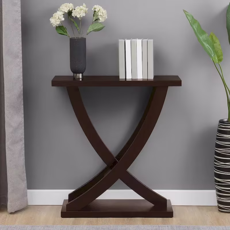 Newport Criss-Cross Console Table by Convenience Concepts