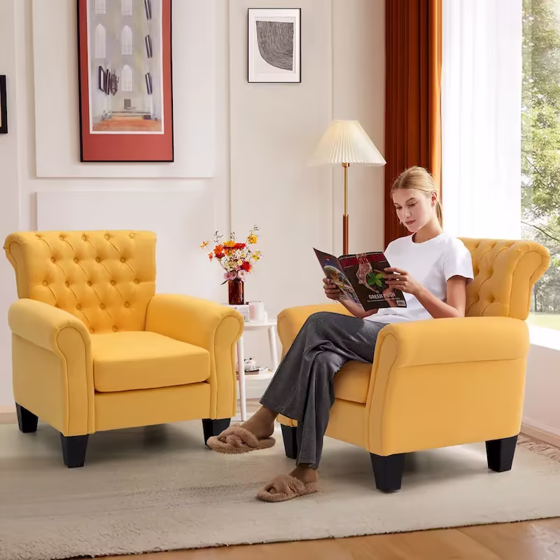 Pellebant Contemporary Club Armchair - Stylish Accent Chair for Living Room