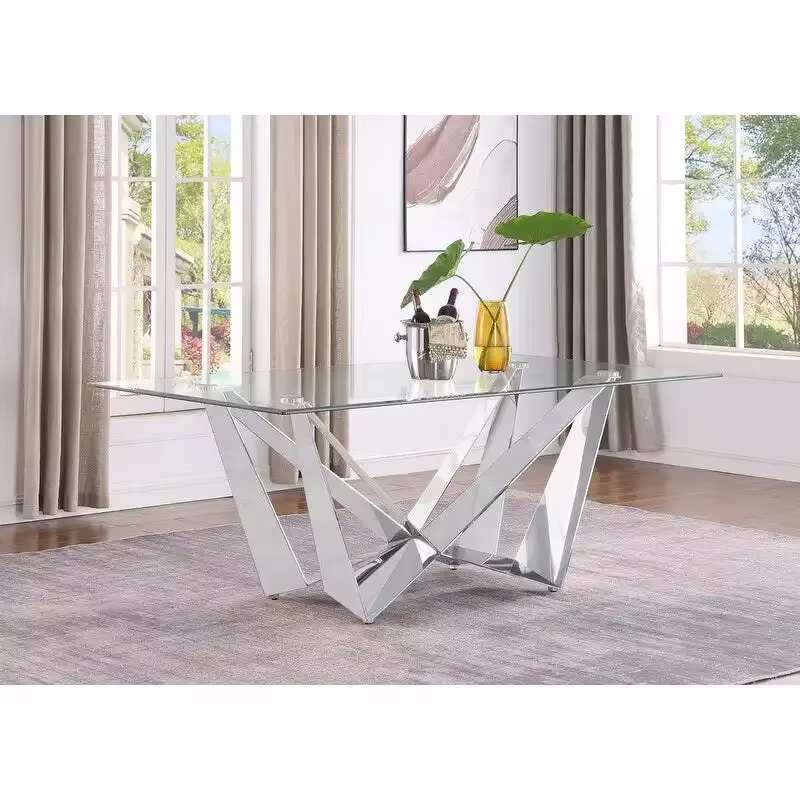 Premium Quality Glass Dining Table for Elegant Dining