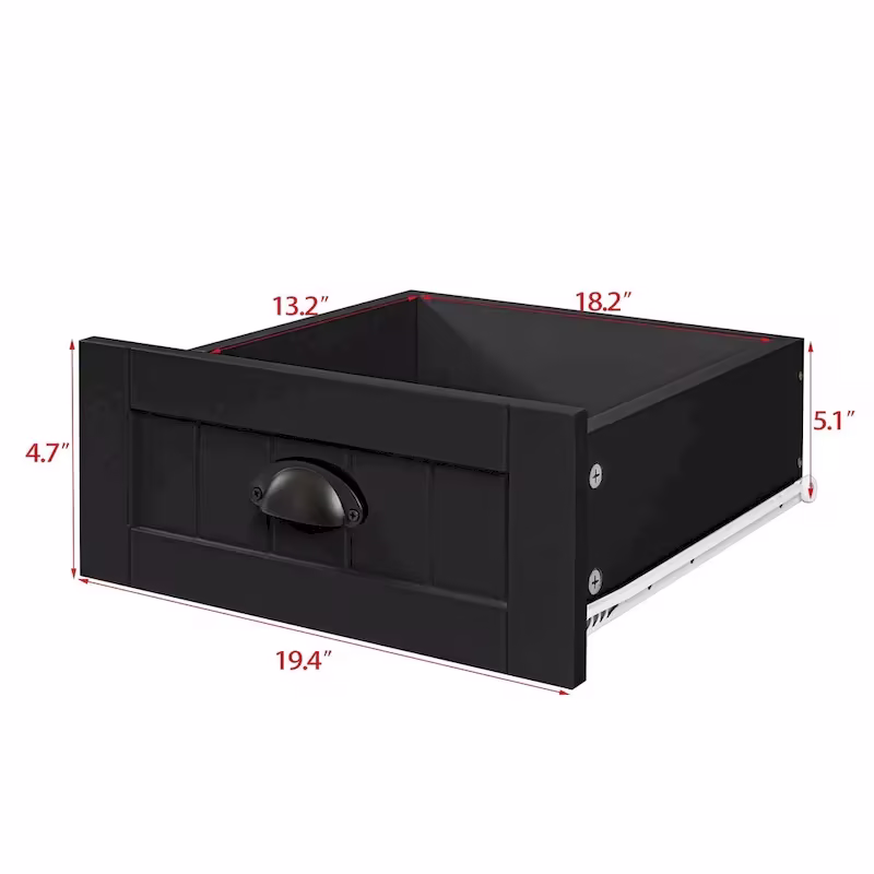 Retro-Inspired Drawer Dresser with Shell-Shaped Handles - Stylish Bedroom Storage Cabinet