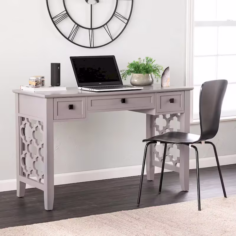 SEI Furniture Eden Writing Desk with Storage Solutions