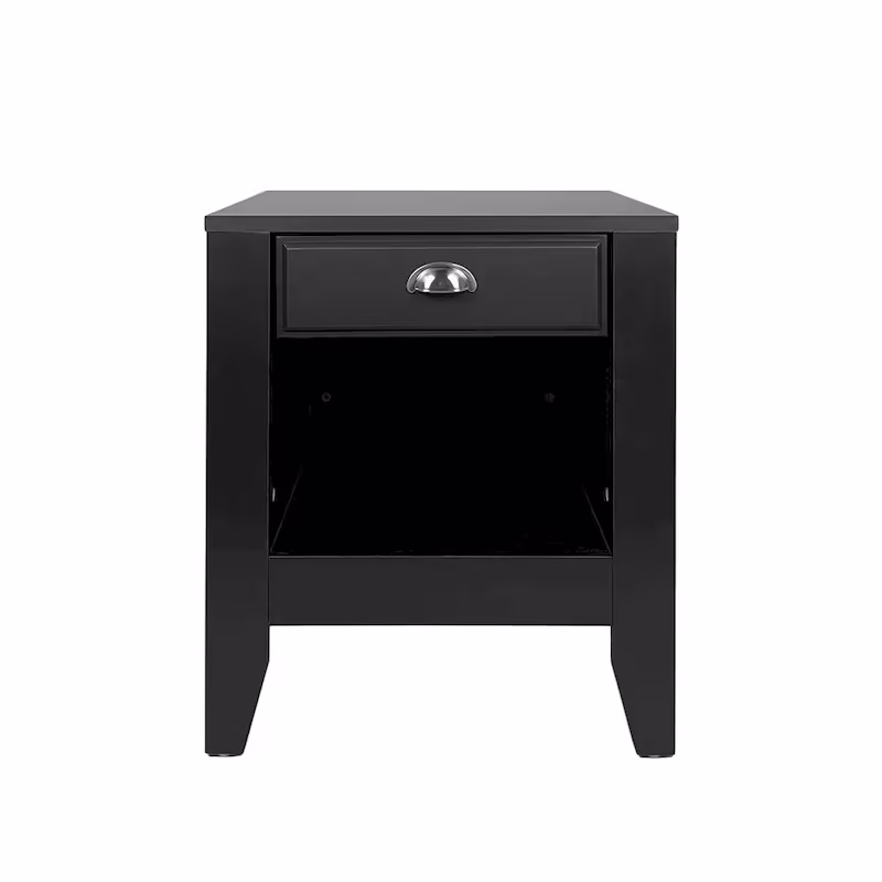 Set of 2 Foisy Faux Wood Nightstands with Drawer by Christopher Knight Home
